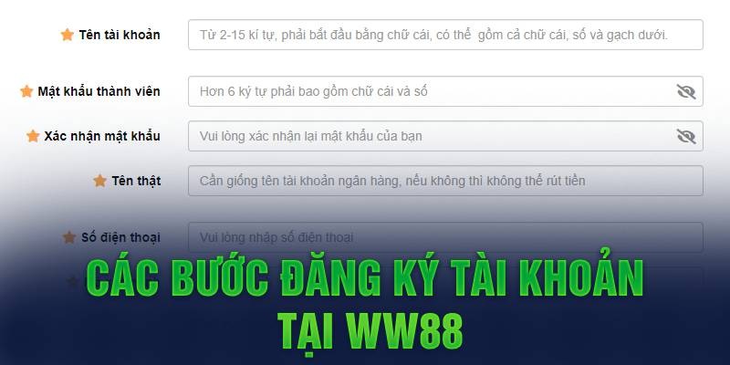 Cách đăng ký tại WW88 đơn giản cho người mới