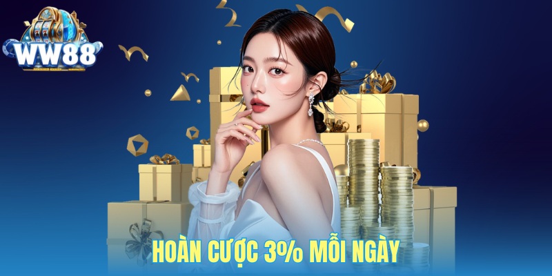 Hoàn cược 3% mỗi ngày